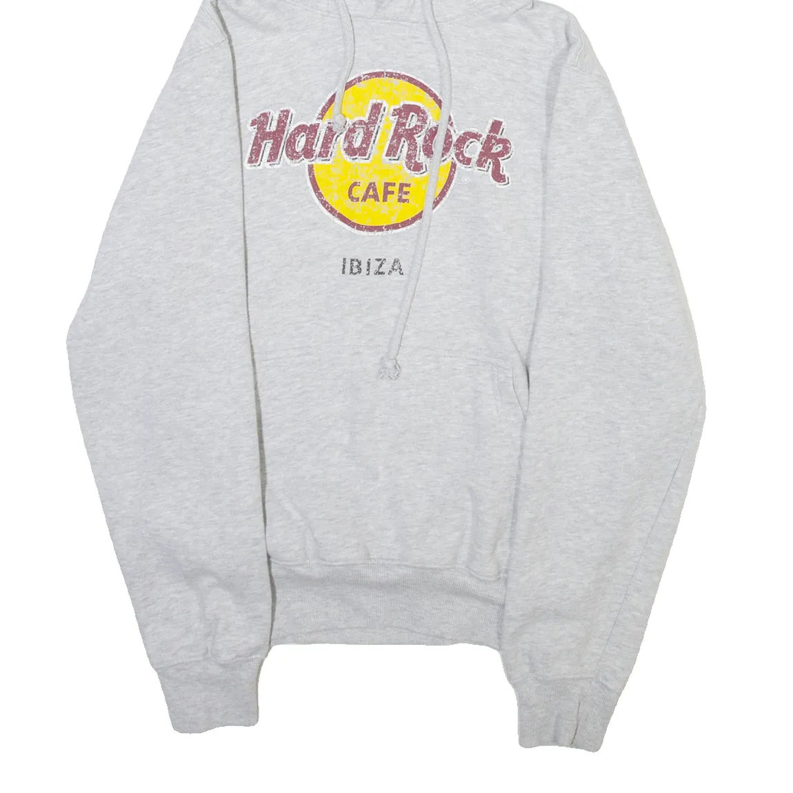 HARD ROCK CAFE Mens Grey Hoodie S