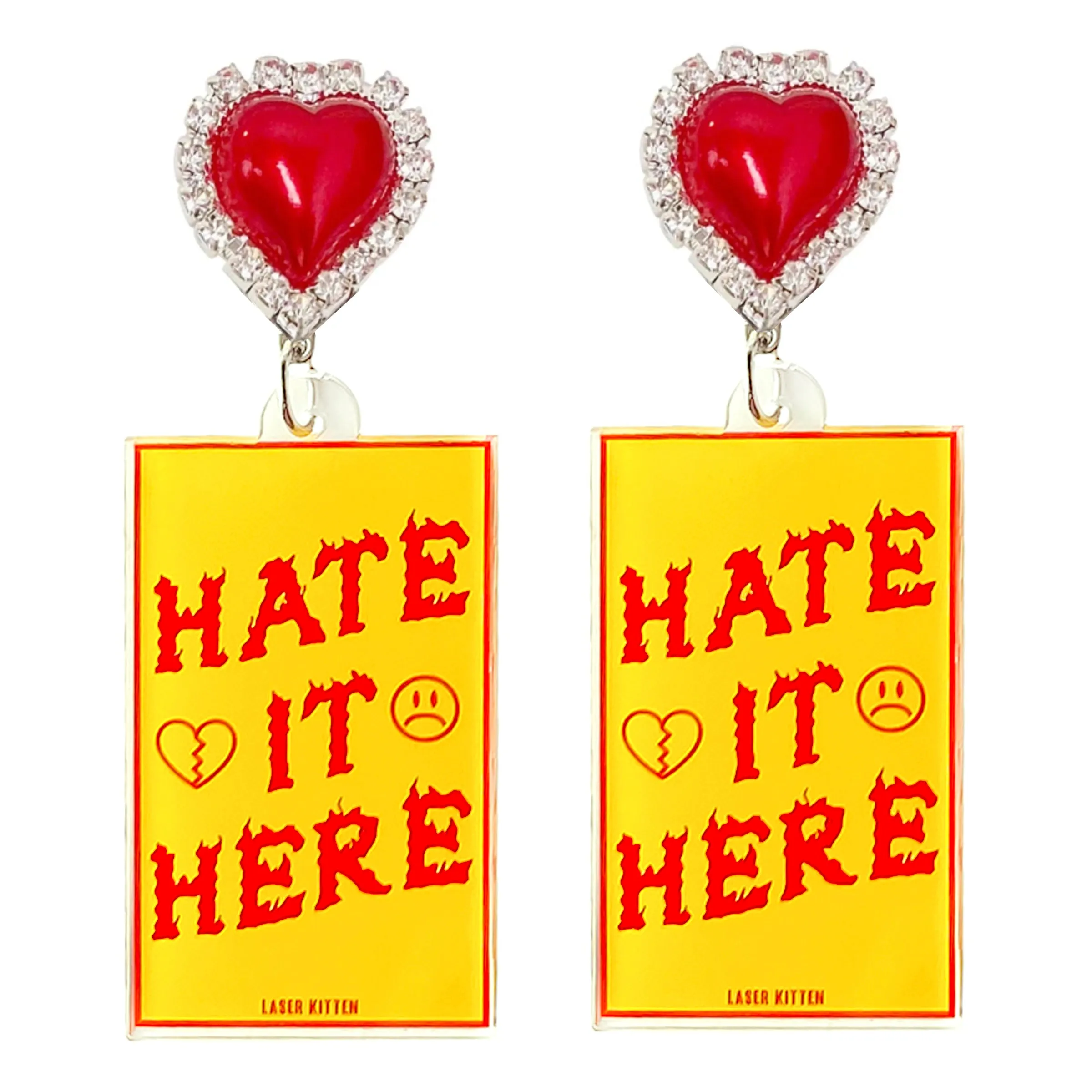 Hate It Here Charm Earrings