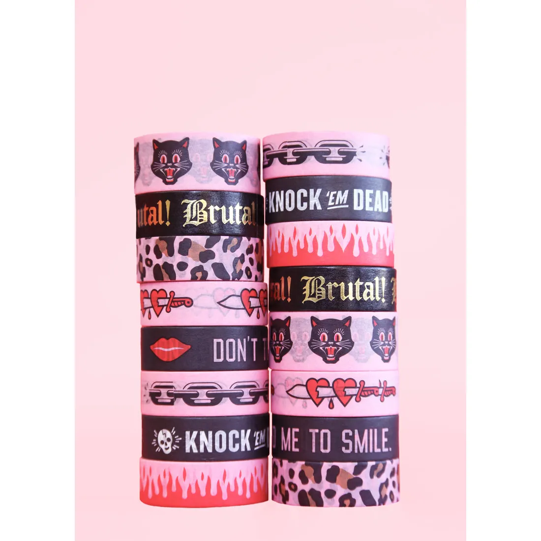 Hellcats USA Washi Style Paper Tape - Heart & Dagger