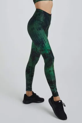 High Waist Leggings Tahiti Vibe Forest