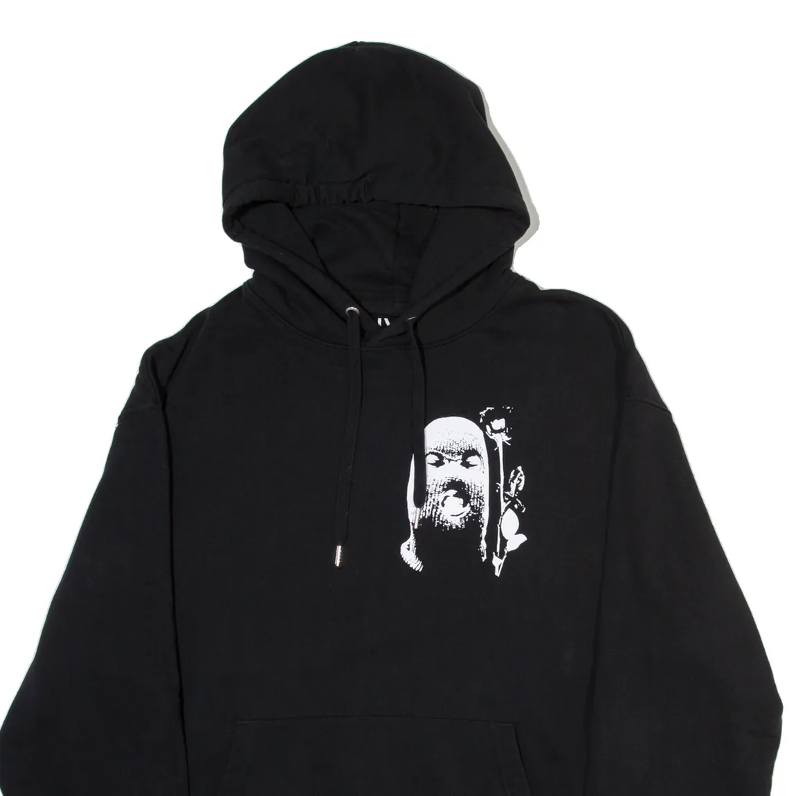 IY Mens Black Hoodie L