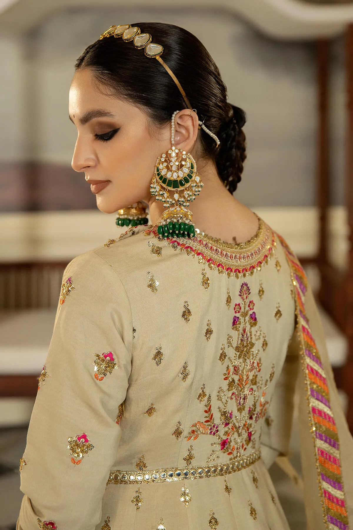 Jahaa'n Ara by Serene Embroidered Raw Silk Unstitched Suit SRS-05