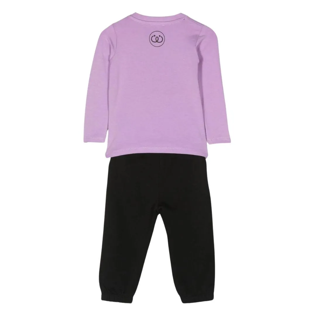 John Richmond Track Suit Set Black-Purple