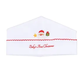 Jolly Holiday Embroidered Baby's First Christmas Hat