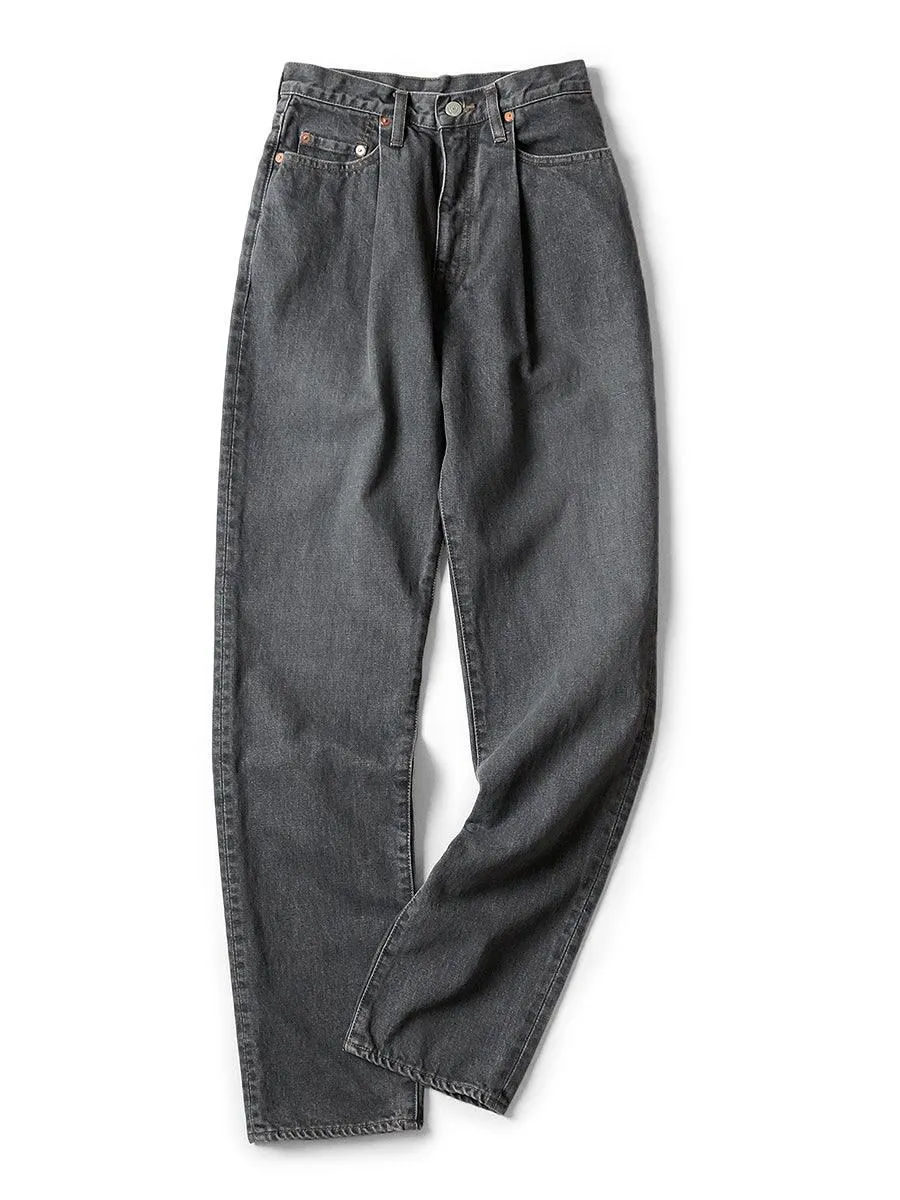 Kapital 14oz black denim 5P CONEY momonro pants women