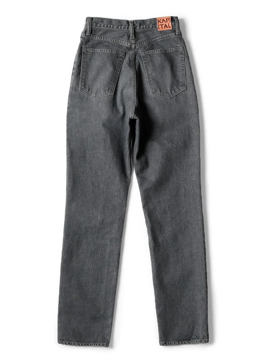 Kapital 14oz black denim 5P CONEY momonro pants women