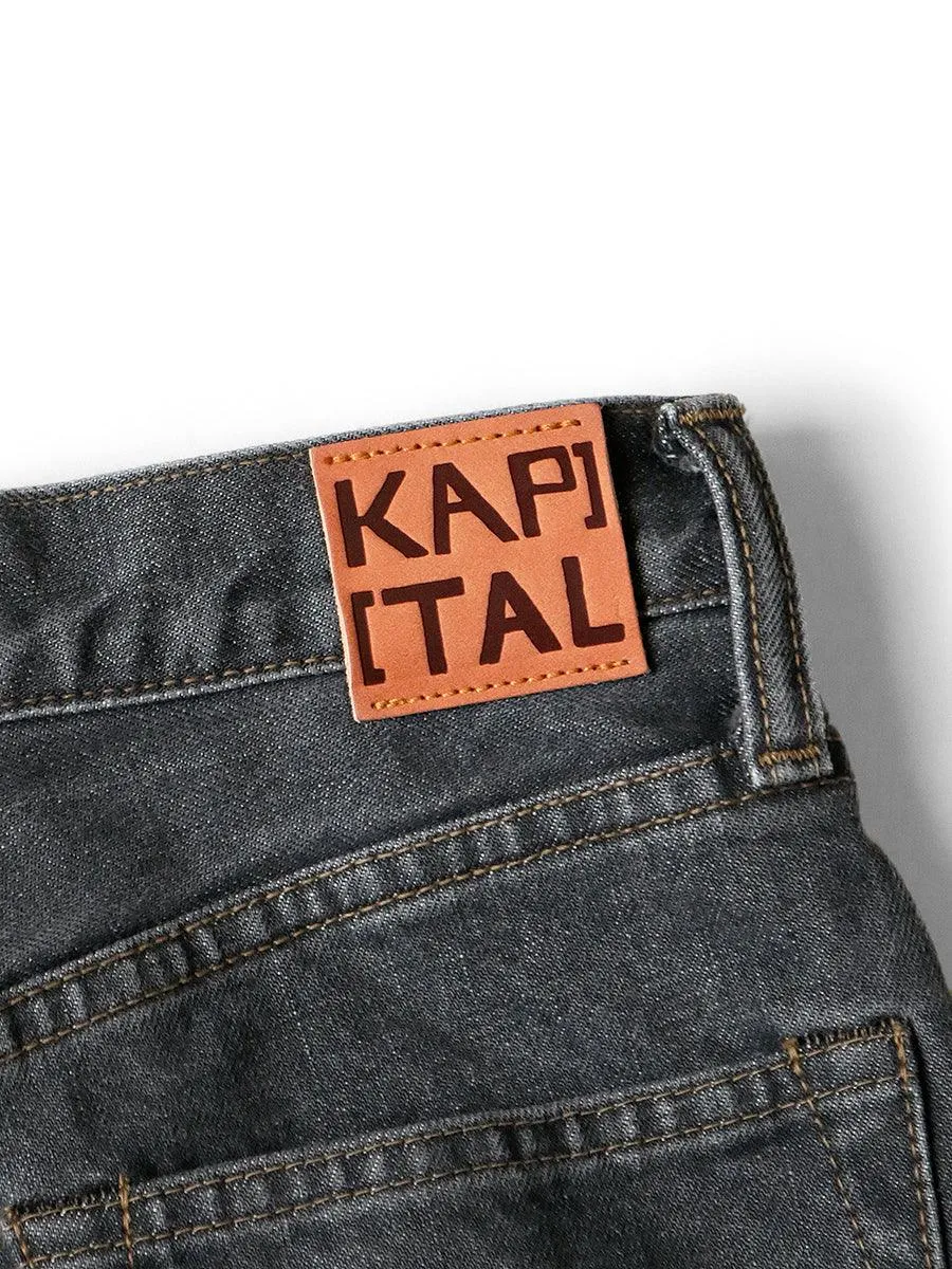 Kapital 14oz black denim 5P CONEY momonro pants women