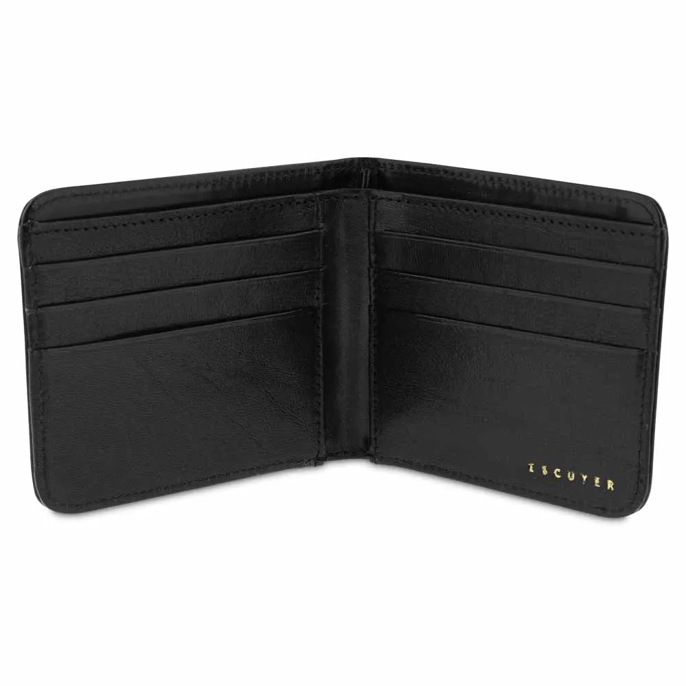 Leather Billfold Wallet - Black