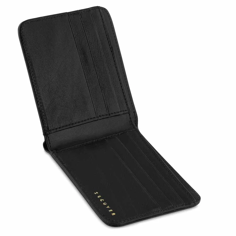 Leather Billfold Wallet - Black