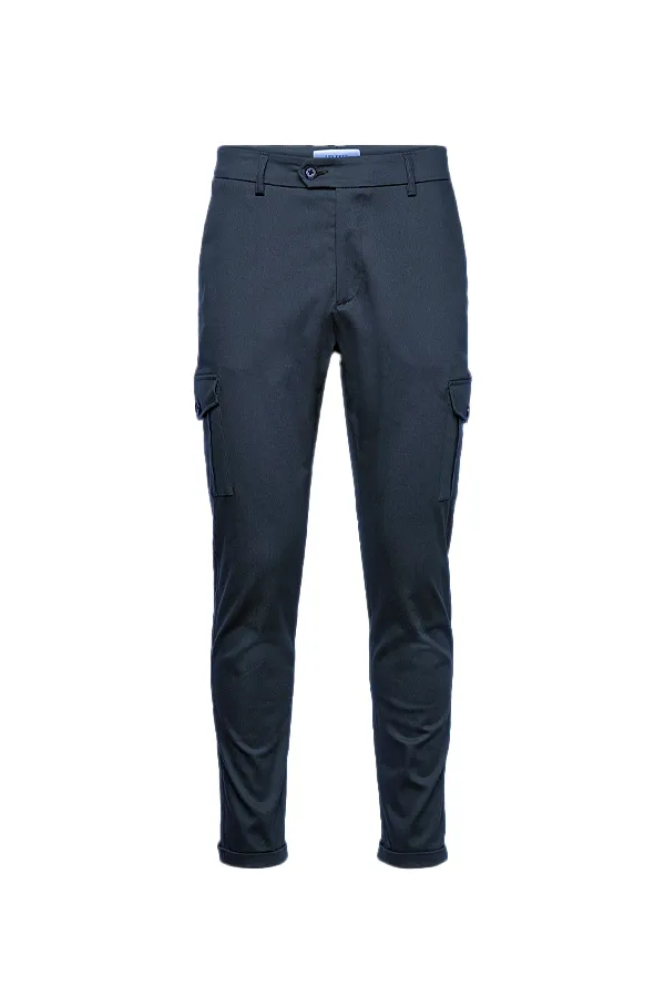 Les Deux Como Cargo Suit Pants Navy