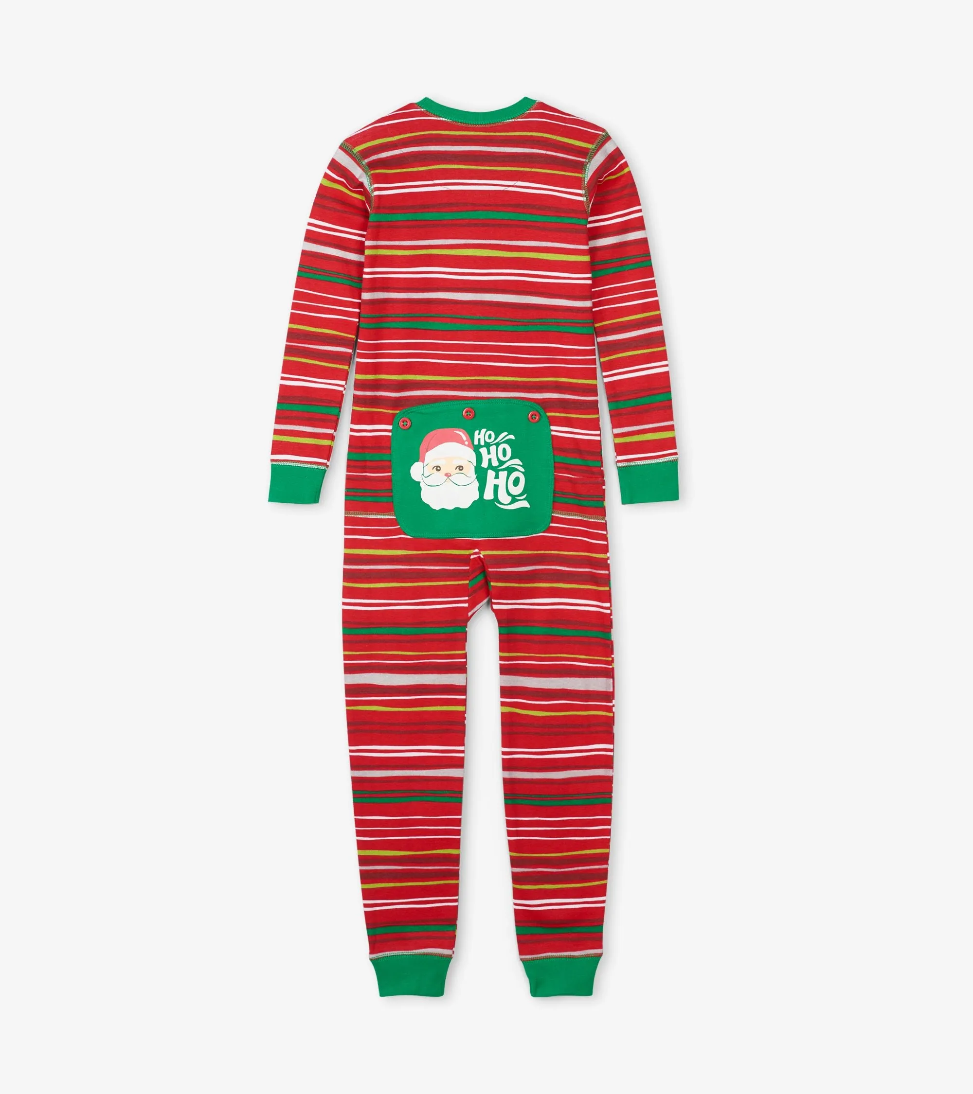 Little Blue House Holiday Stripes Union Suit