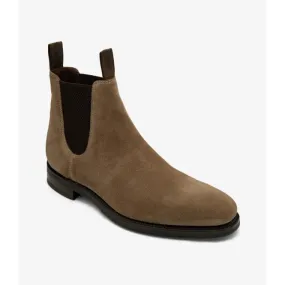 Loake Mens Emsworth Chelsea Boot in Flint Suede