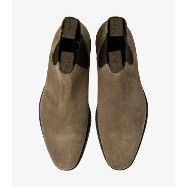 Loake Mens Emsworth Chelsea Boot in Flint Suede