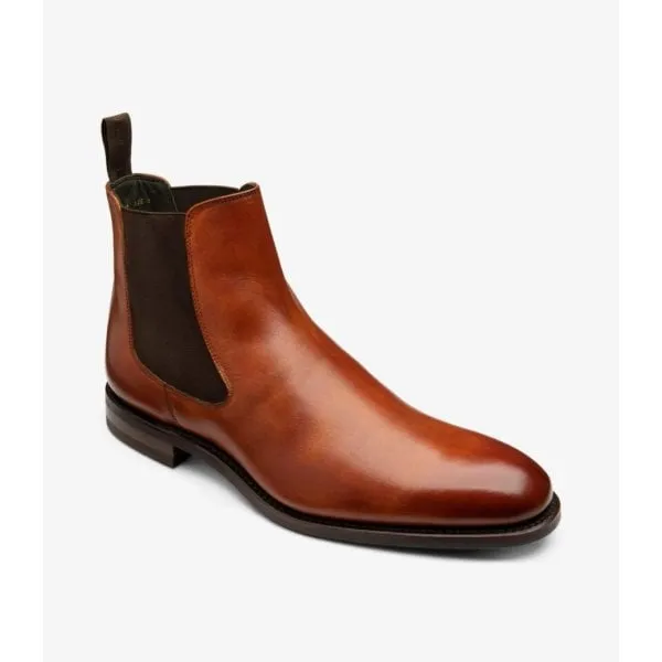 Loake Mens Wareing Chelsea Boot in Tan Leather