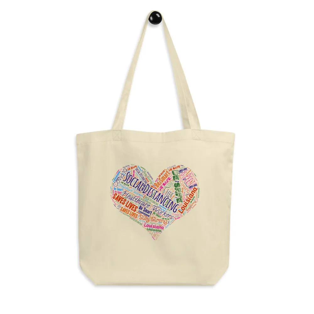 Louisiana - Social Distancing Tote Bag - Eco Friendly