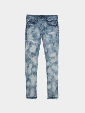 Low Rise Slim Leg Jean, Light Indigo Vintage Bleach