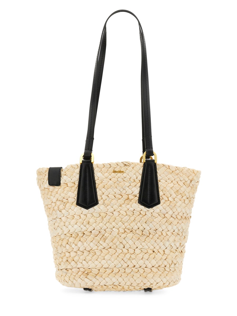 MAX MARA    STRAW BUCKET BAG