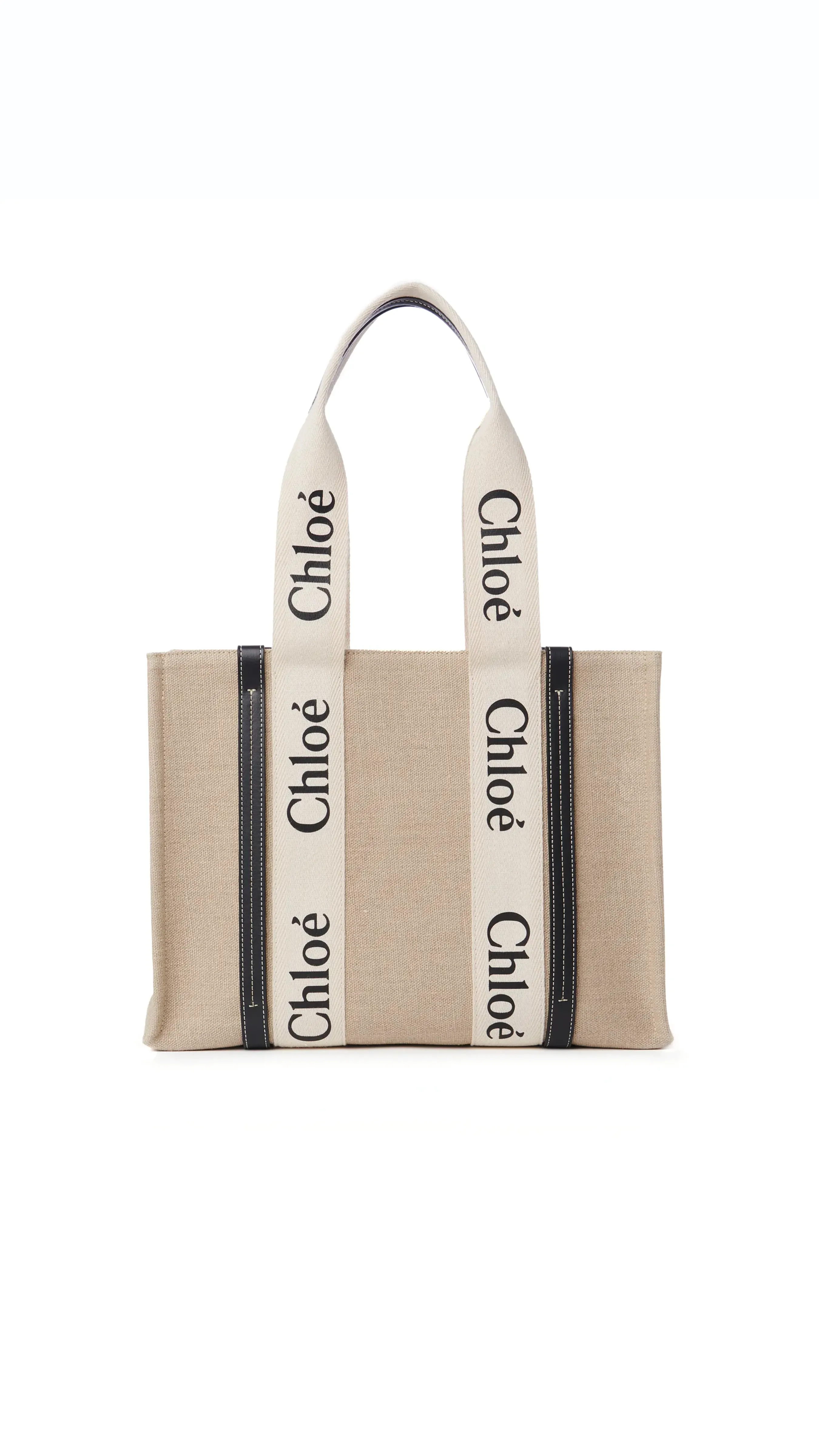 Medium Woody Tote Bag - White/Blue