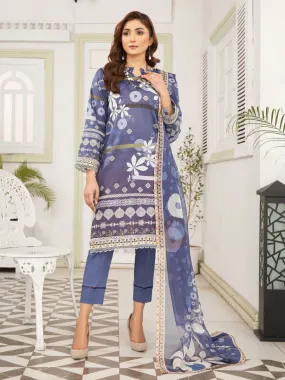 Mishkal by Al-Kareem Fabrics Printed Lawn Unstitched 3Pc Suit D-06