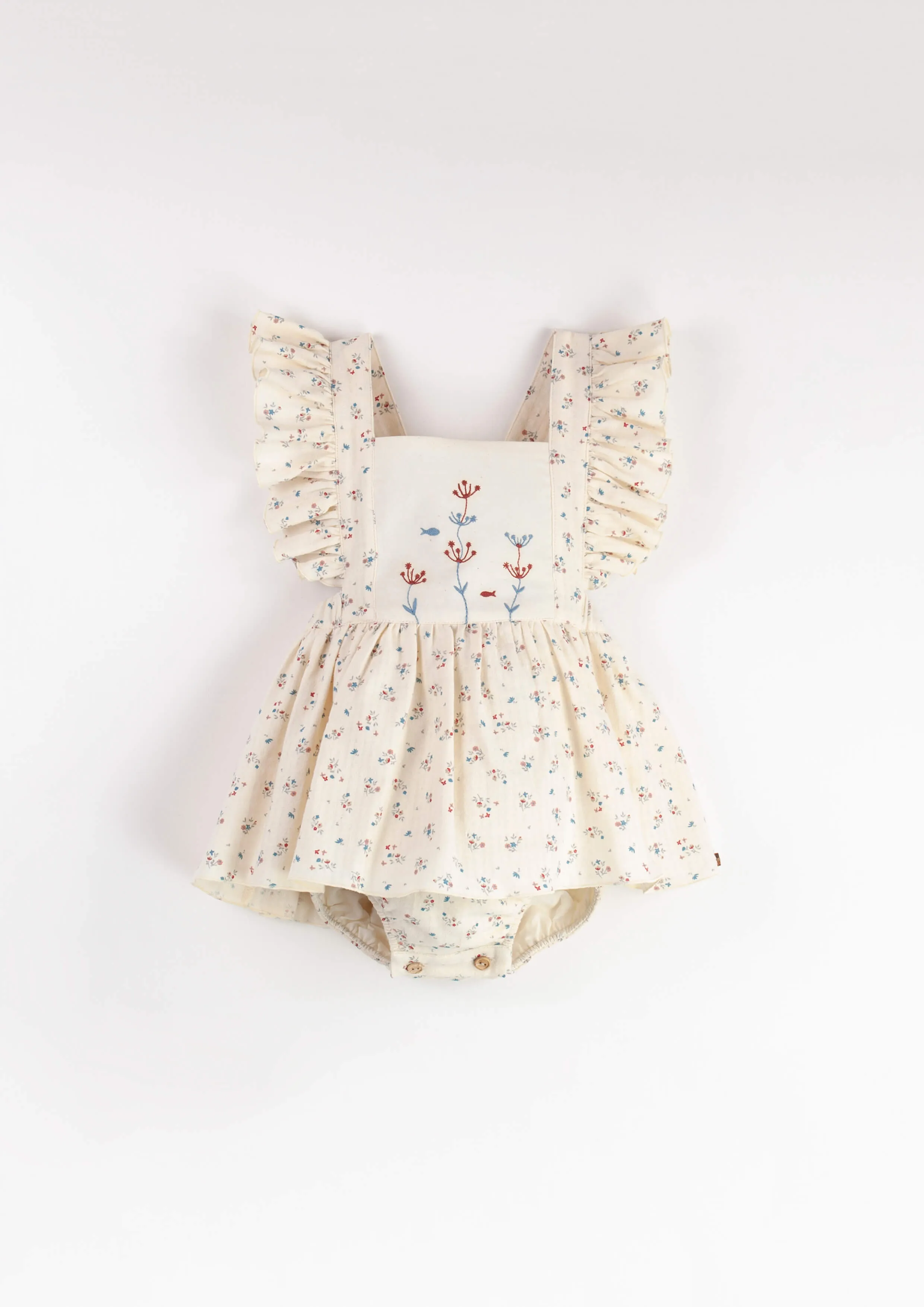 Mod.8.2 Floral romper suit with frill