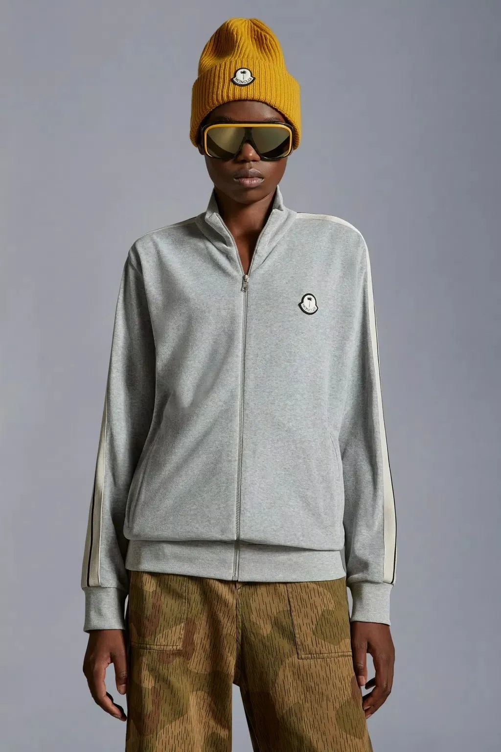 MONCLER  |Chenille Zip-Up Sweatshirt