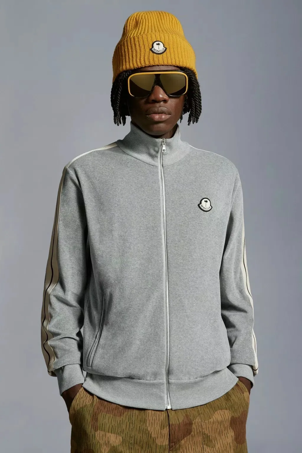 MONCLER  |Chenille Zip-Up Sweatshirt