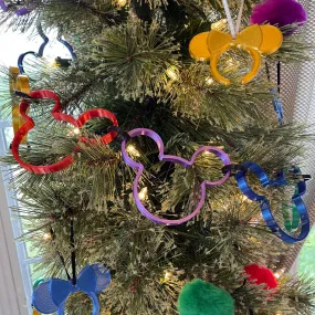 Mouse Head Linked Jewel Tone Garland