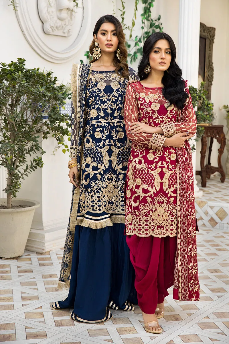 Nainsukh by House of Nawab Luxury Unstitched 3Pc Suit - GHAFIR A