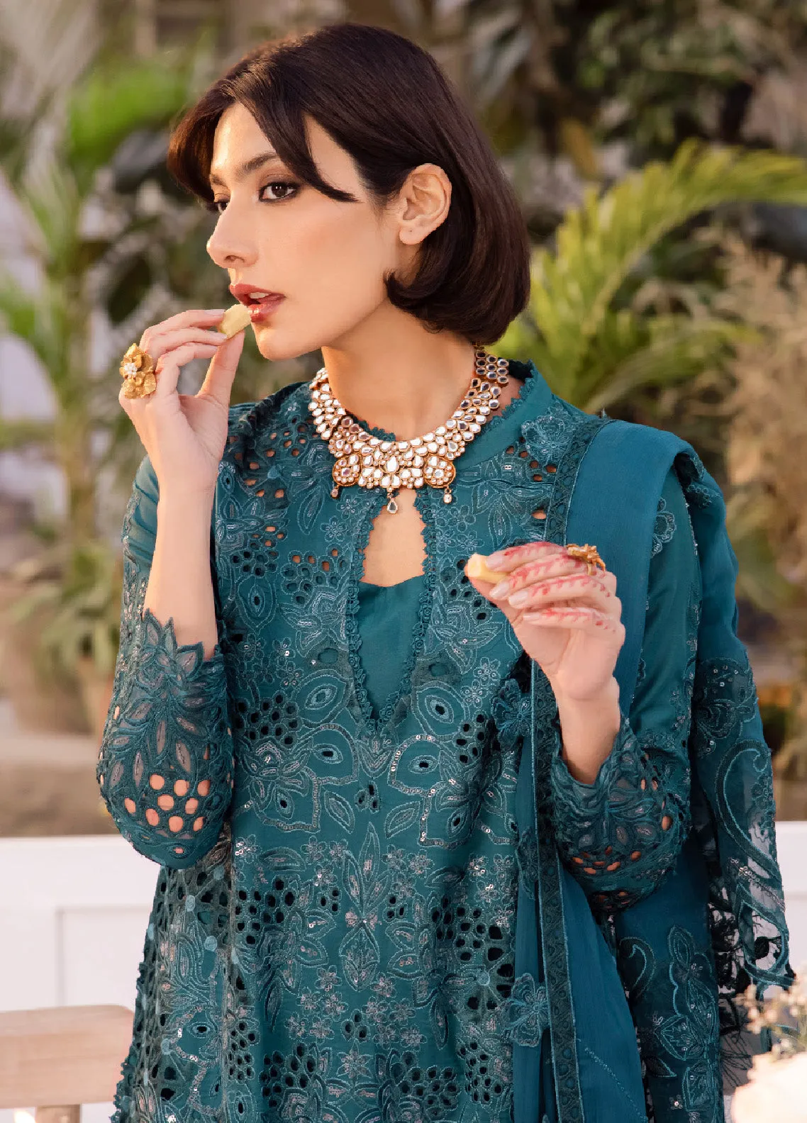 Nani Ka Ghar By Iznik Luxury Lawn Eid 3 Piece Unstitched Suit IZ24NGLLE D-07 NAINA