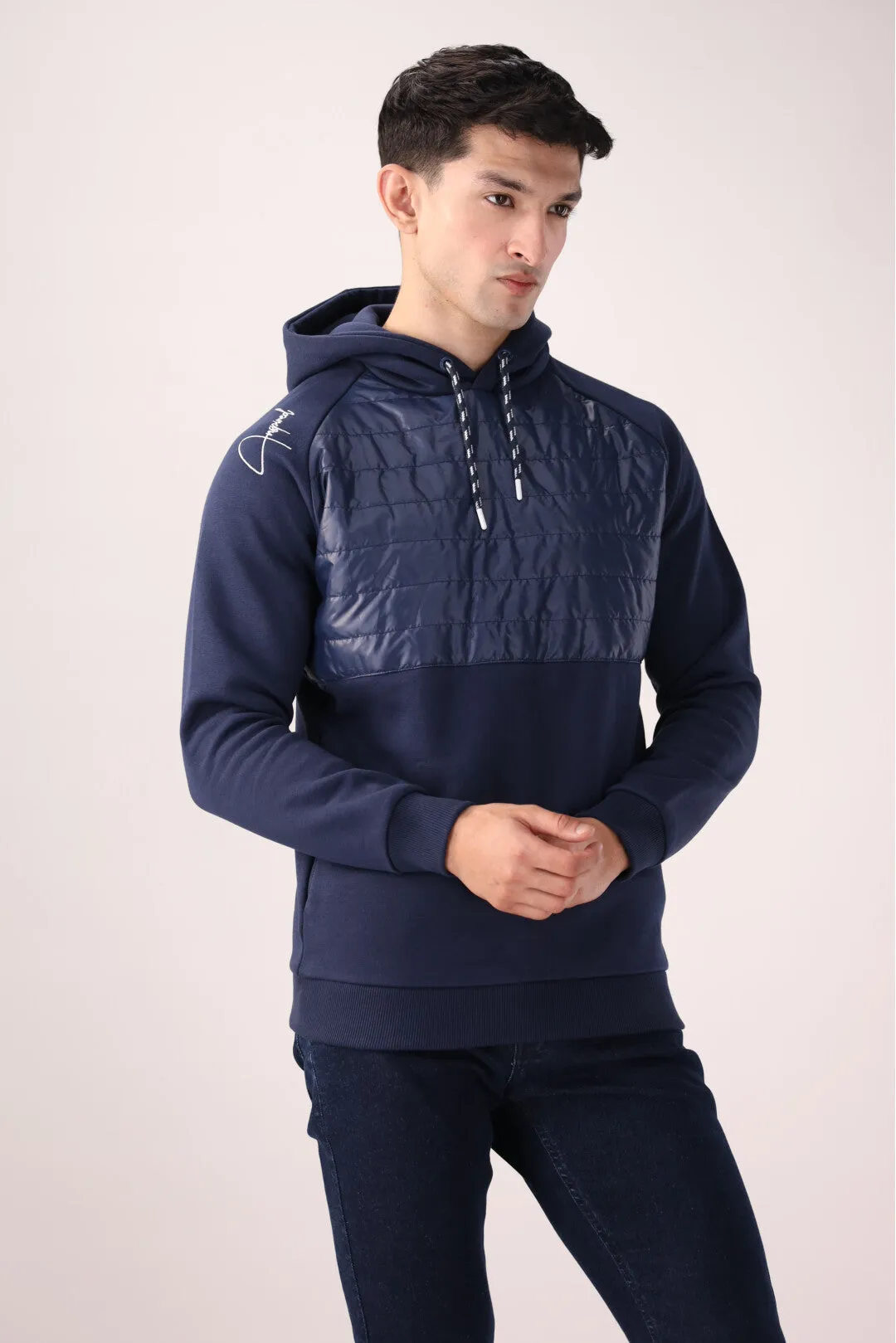 Navy Graphic Hoodie