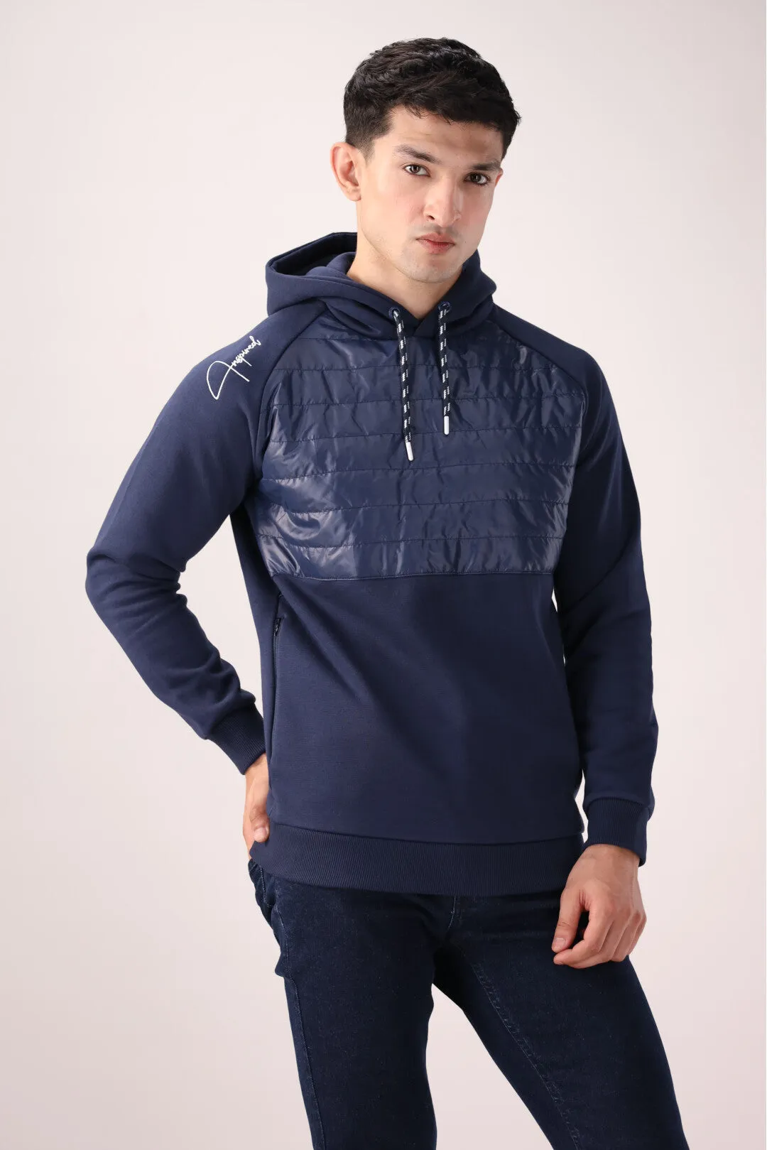 Navy Graphic Hoodie