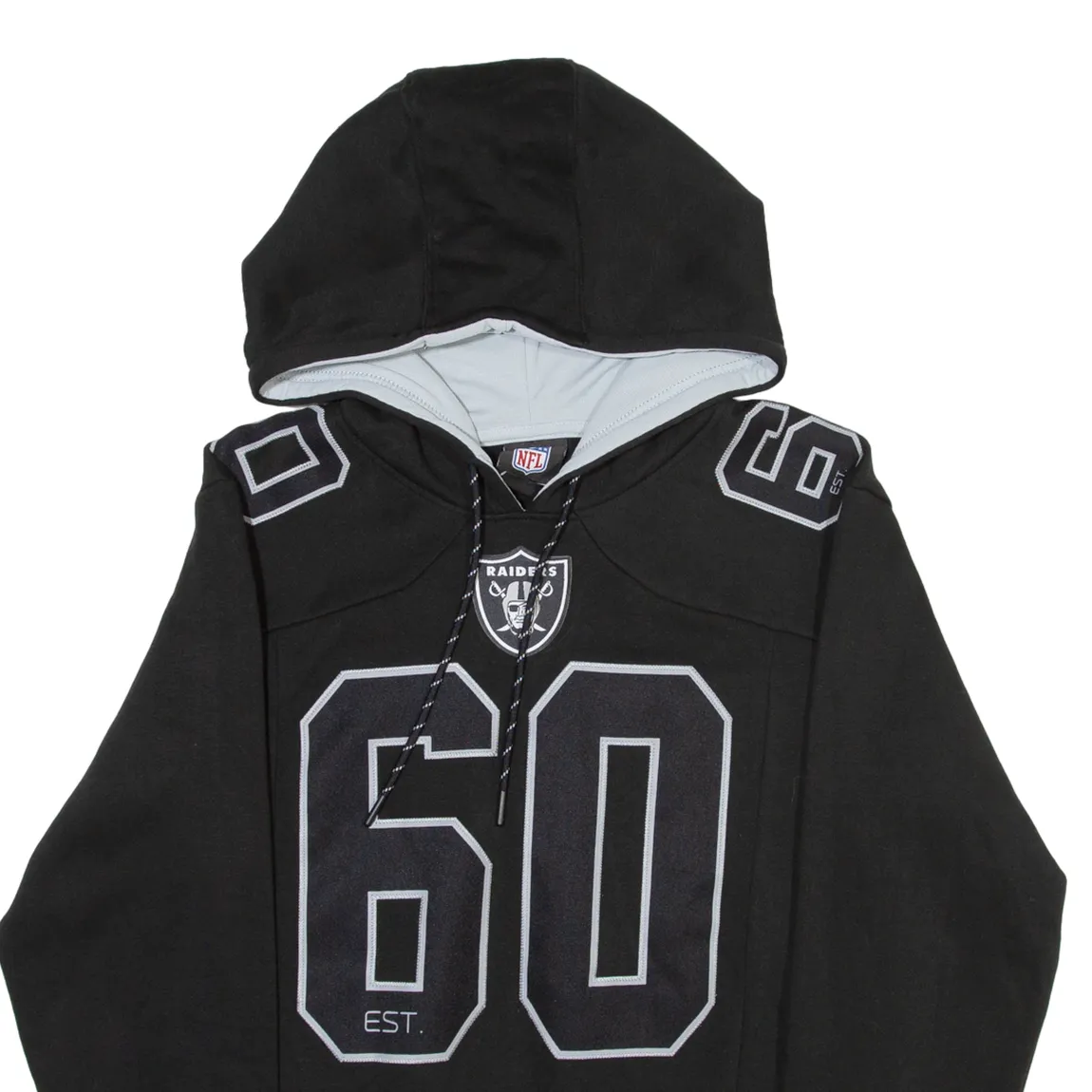 NFL Raiders Mens Black Hoodie S