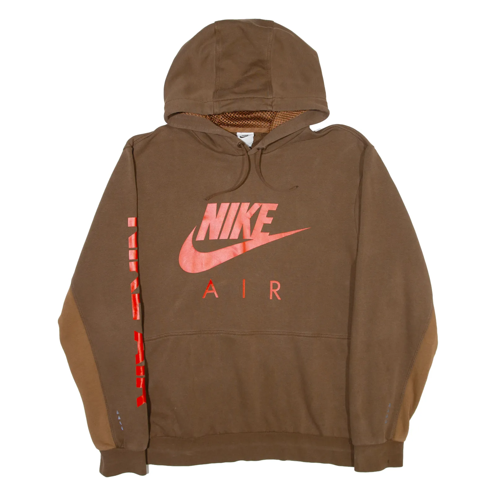 NIKE AIR Mens Brown Hoodie L