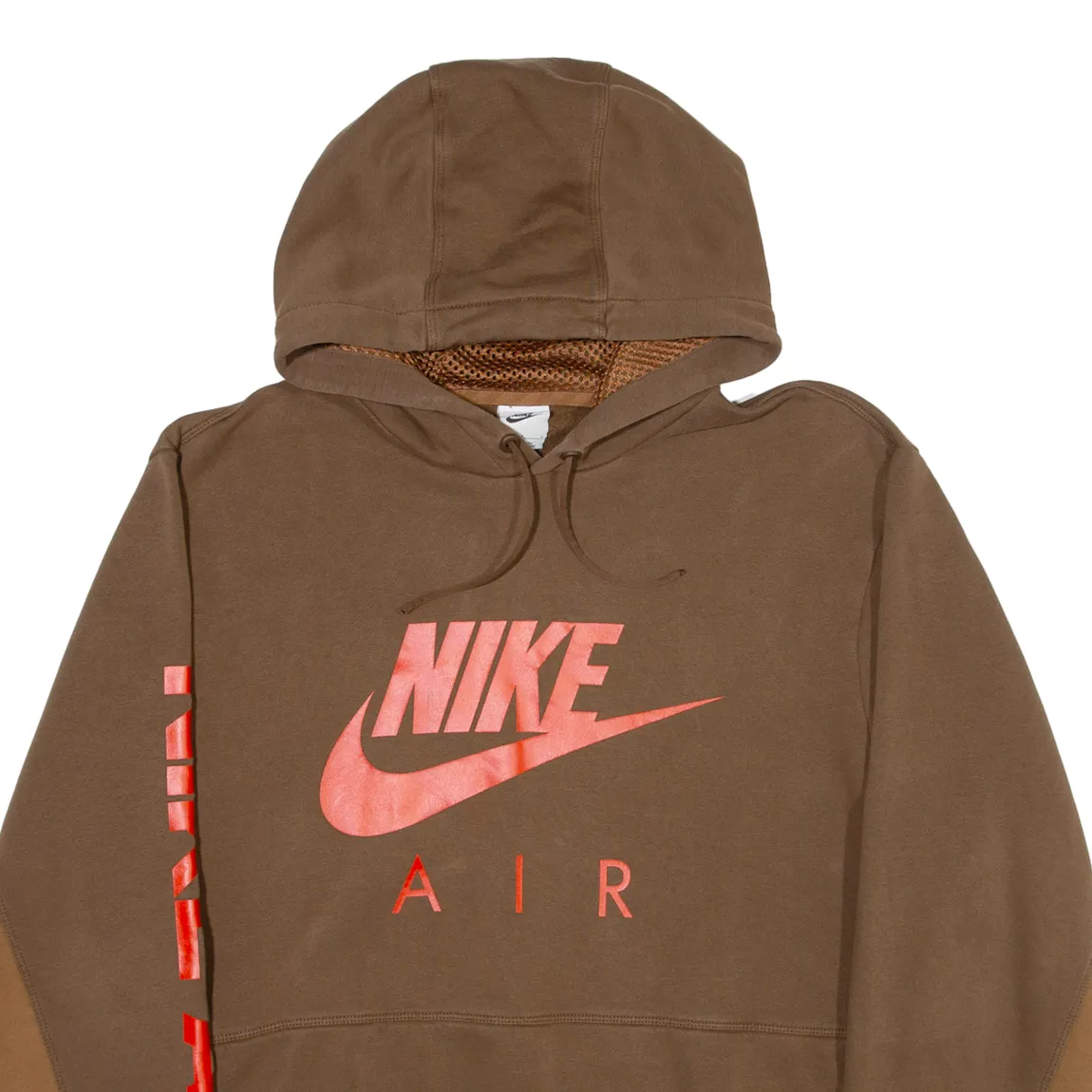 NIKE AIR Mens Brown Hoodie L