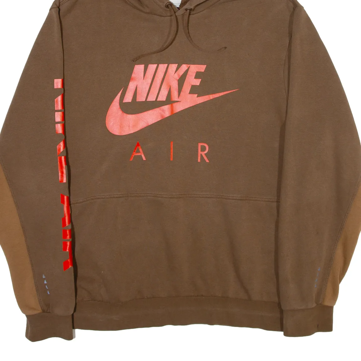 NIKE AIR Mens Brown Hoodie L