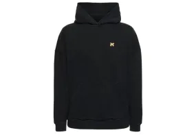 Palm Angels Burning Monogram Hoodie Black