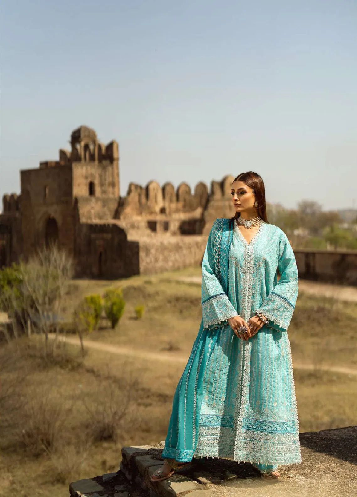 Pardes By Aik Atelier Embroidered Lawn Unstitched 3 Piece Suit - AIK24PL LOOK-03