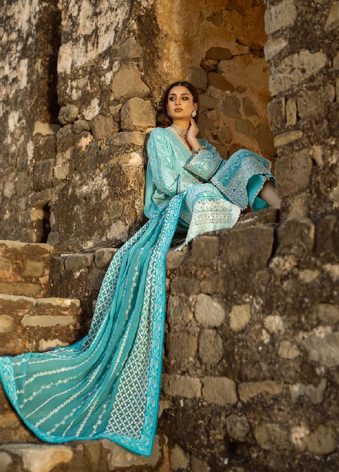 Pardes By Aik Atelier Embroidered Lawn Unstitched 3 Piece Suit - AIK24PL LOOK-03