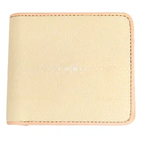 Pearl White Genuine Stingray Leather Wallet