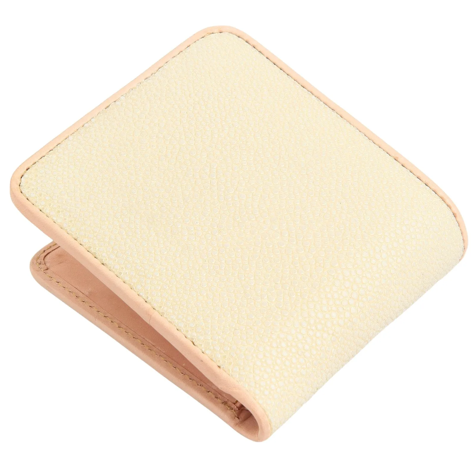 Pearl White Genuine Stingray Leather Wallet