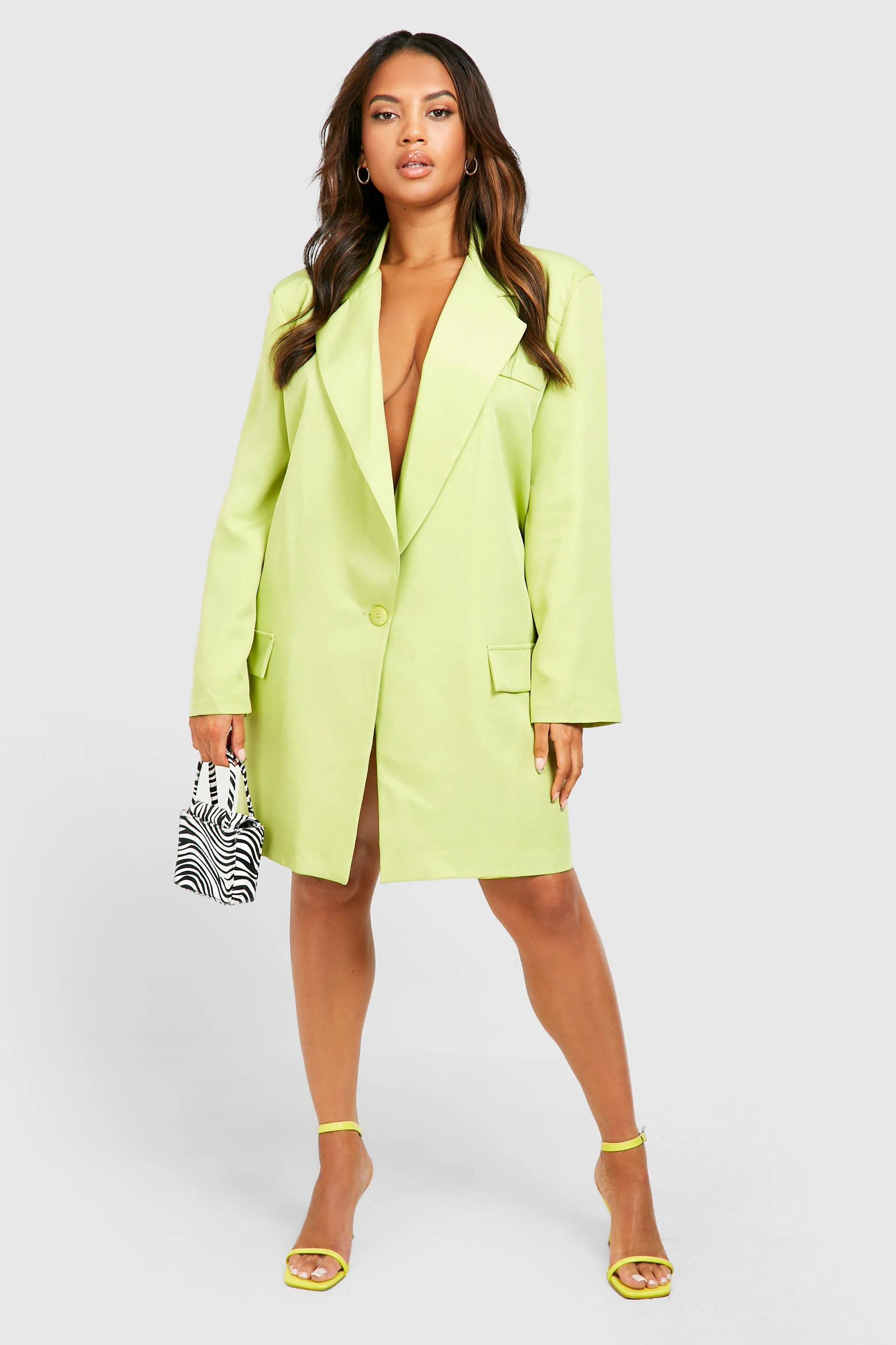 Plus Extreme Oversized Blazer Dress