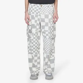 Printed Cargo Pant Checker