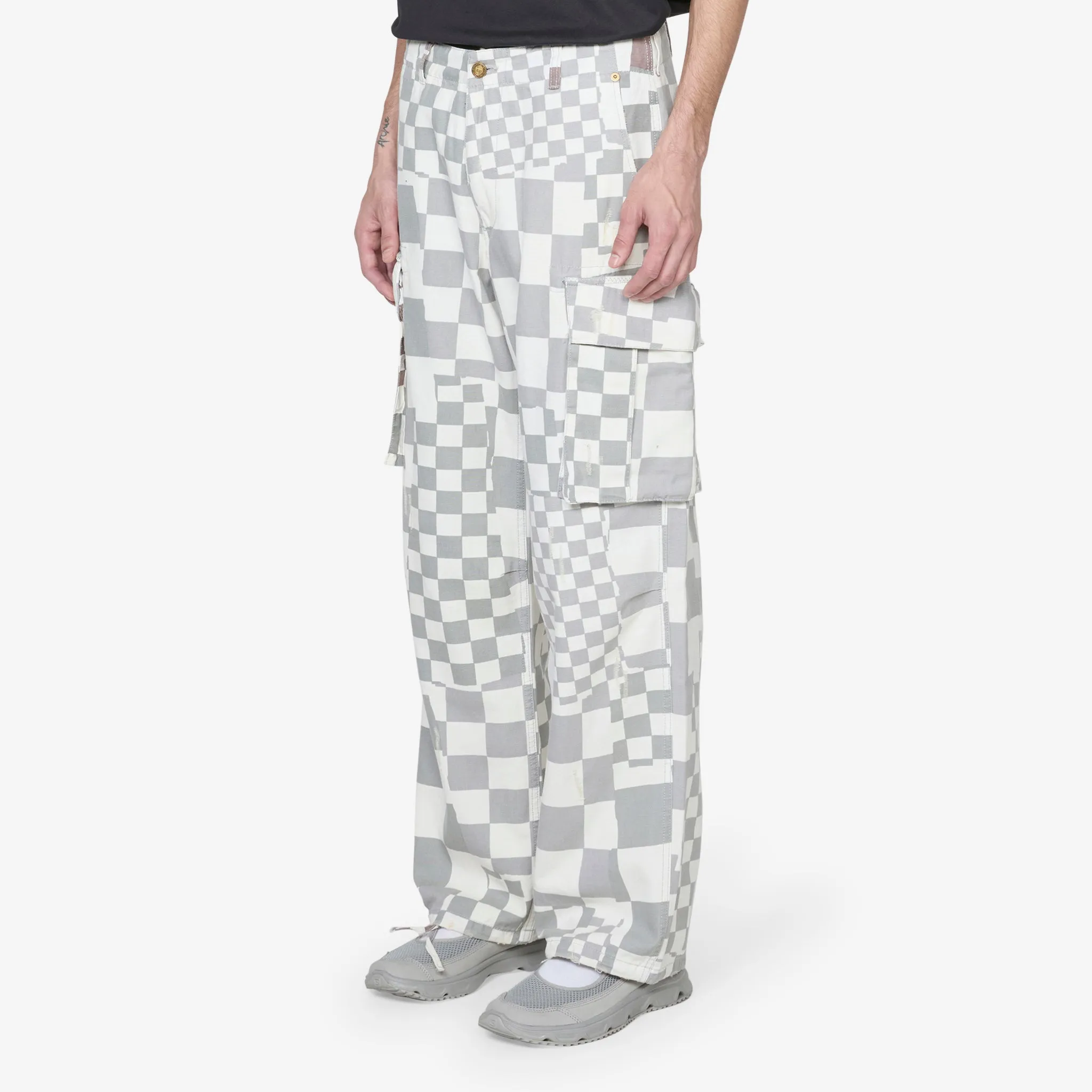 Printed Cargo Pant Checker