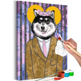 Quadro fai da te Dog in Suit