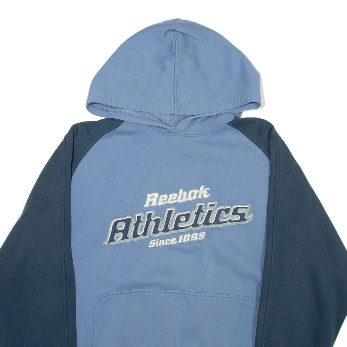 REEBOK Mens Blue Hoodie S