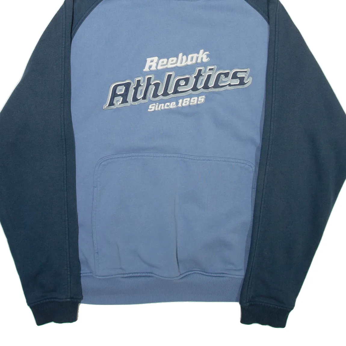 REEBOK Mens Blue Hoodie S