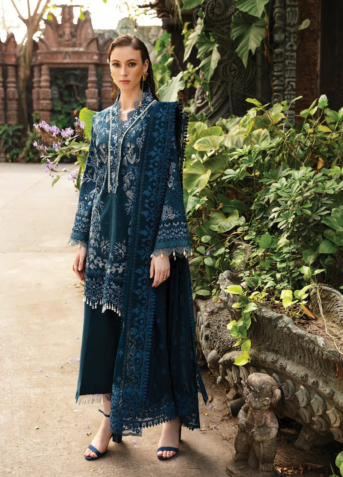 Reve By Serene Luxury Embroidered Lawn 3 Piece Unstitched Suit S24RLL SL-58