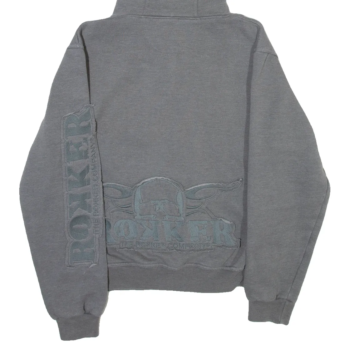 ROKKER Mens Grey Hoodie S