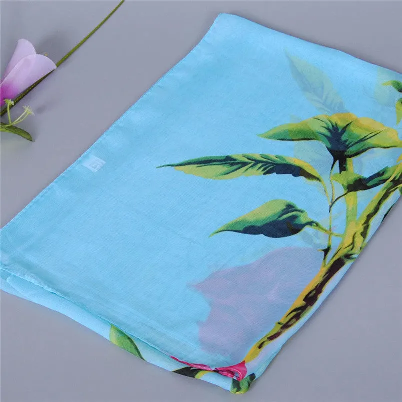 Scarf Rose Long Soft Wrap Women Scarf Ladies Shawl Chiffon Scarf Scarves bandana Fast Shipping Feida