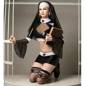 Sexy halloween nun costumes for women fantasy and sexy cosplay costume